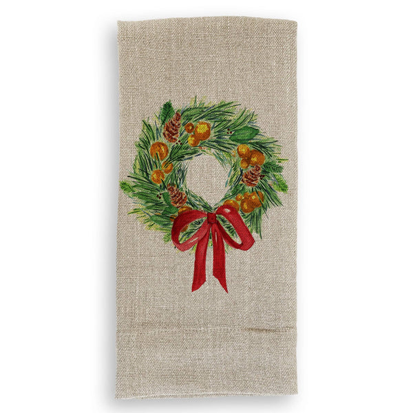 Christmas Wreath: - / Dishtowel