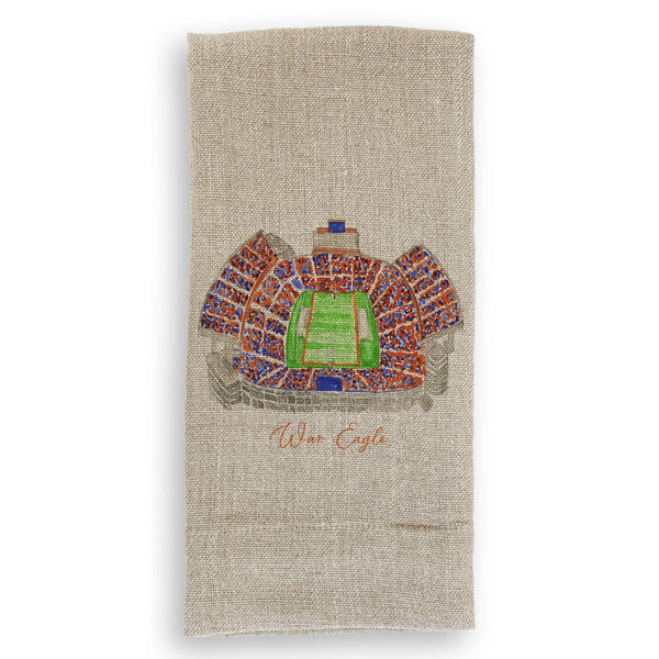 Auburn Football Stadium with Quote: Dishtowel / -