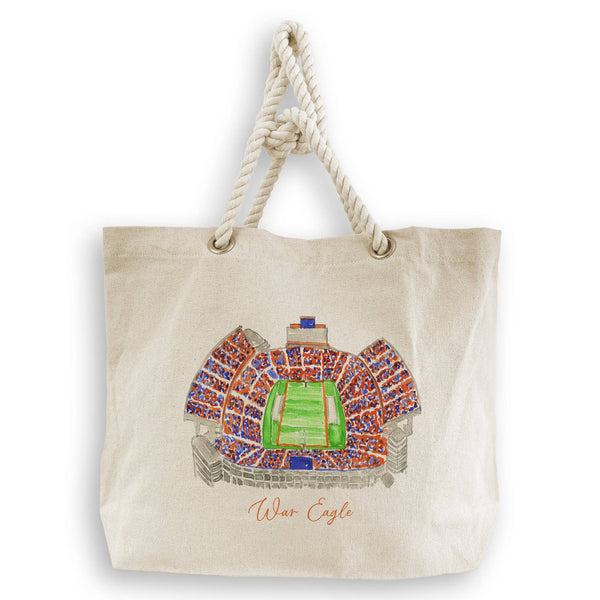 Auburn Football Stadium with Quote: Dishtowel / -