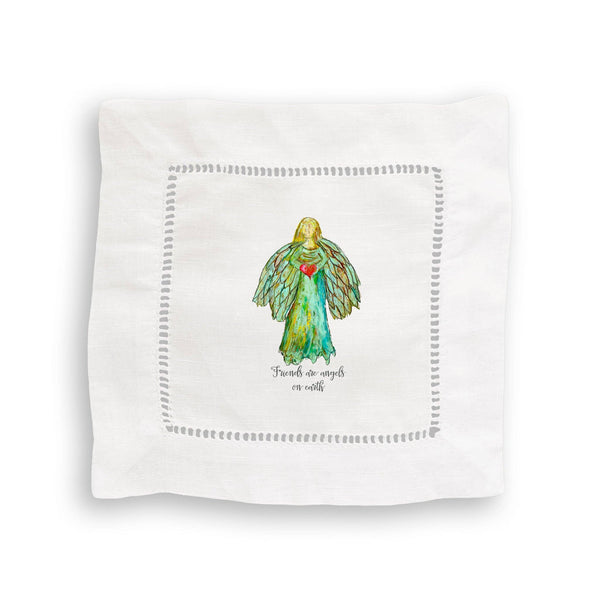 Colorful Angel with Heart: Yes, Remove Words / - / Dishtowel