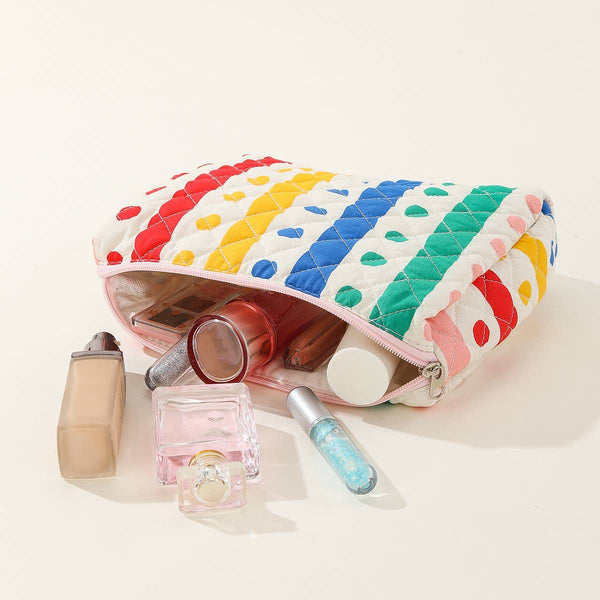 CASUAL STRIPED MEDIUM PORTABLE COSMETIC BAG_CWAB1037: TYPE3 / (OS) 1
