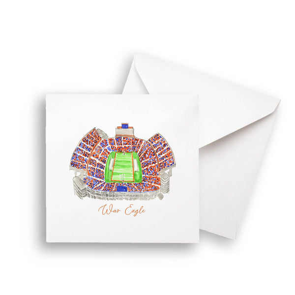 Auburn Football Stadium with Quote: Dishtowel / -