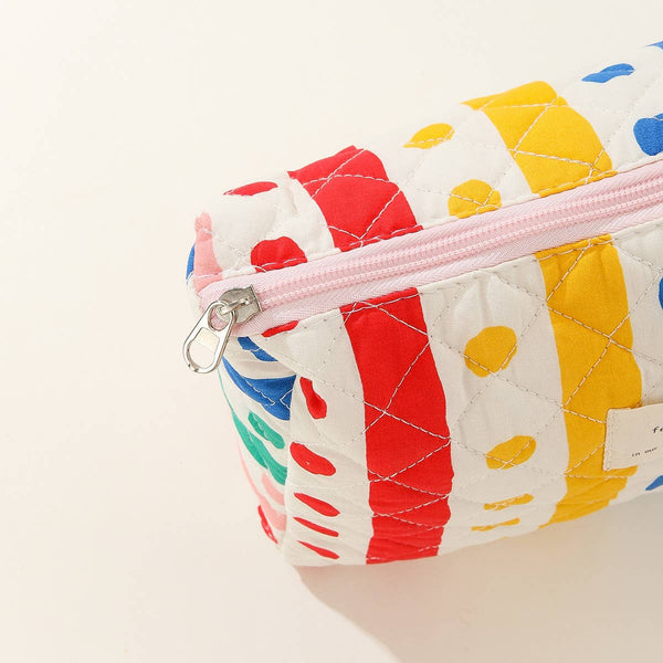 CASUAL STRIPED MEDIUM PORTABLE COSMETIC BAG_CWAB1037: TYPE3 / (OS) 1
