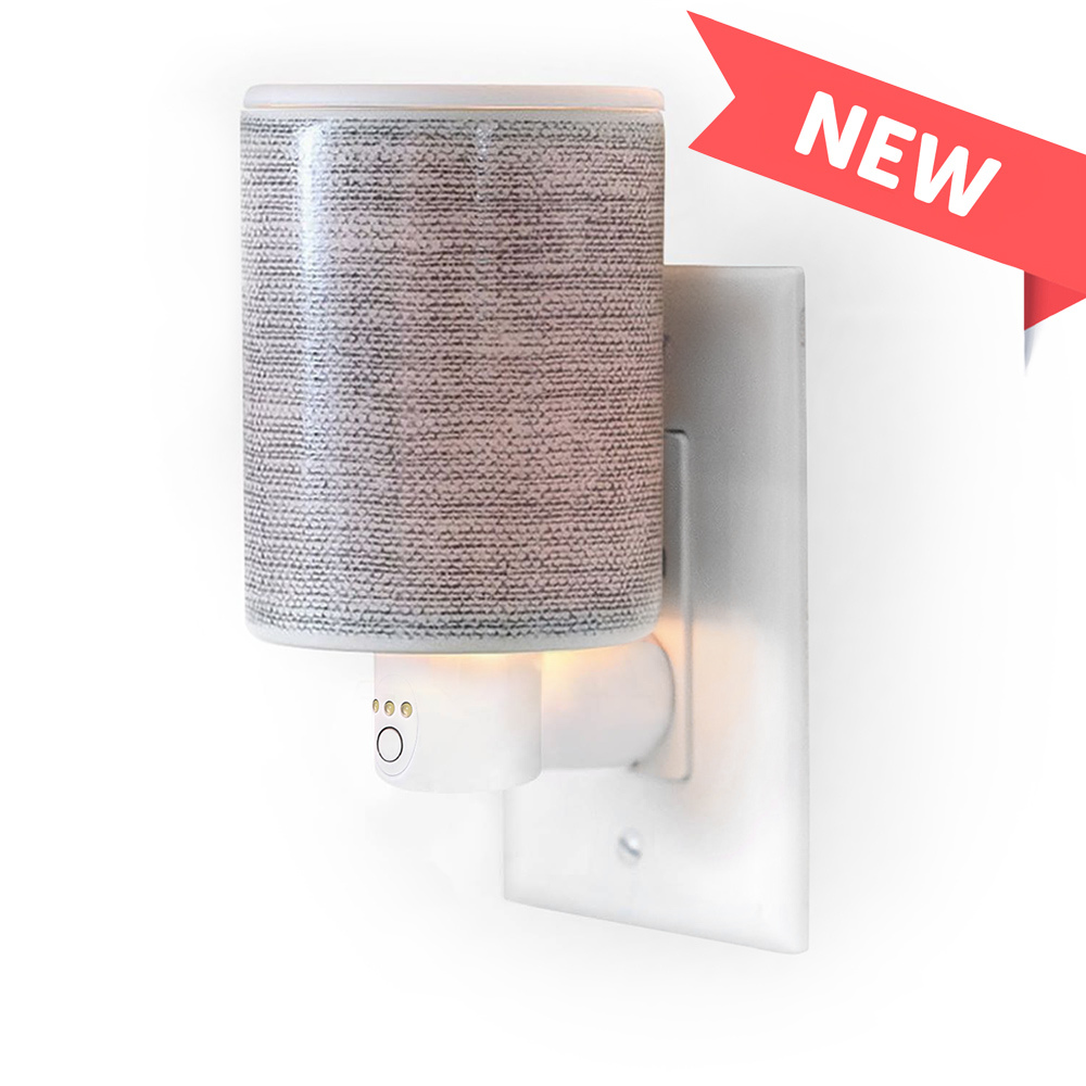 *New* Timer Outlet Plug-In Warmer in Gray Linen