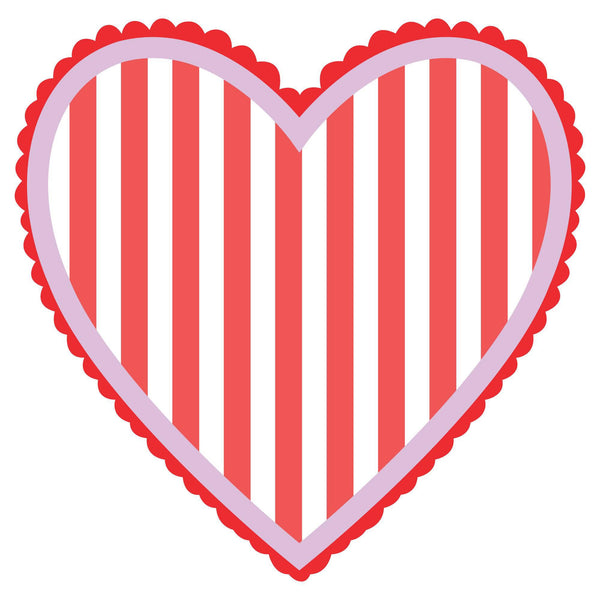 Heart Pattern Yard Signs: Stripe