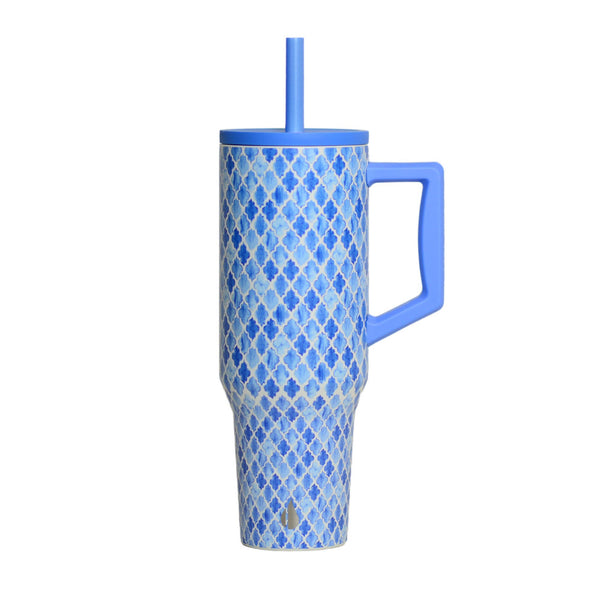 Commuter 40oz Tumbler - Blue Tile