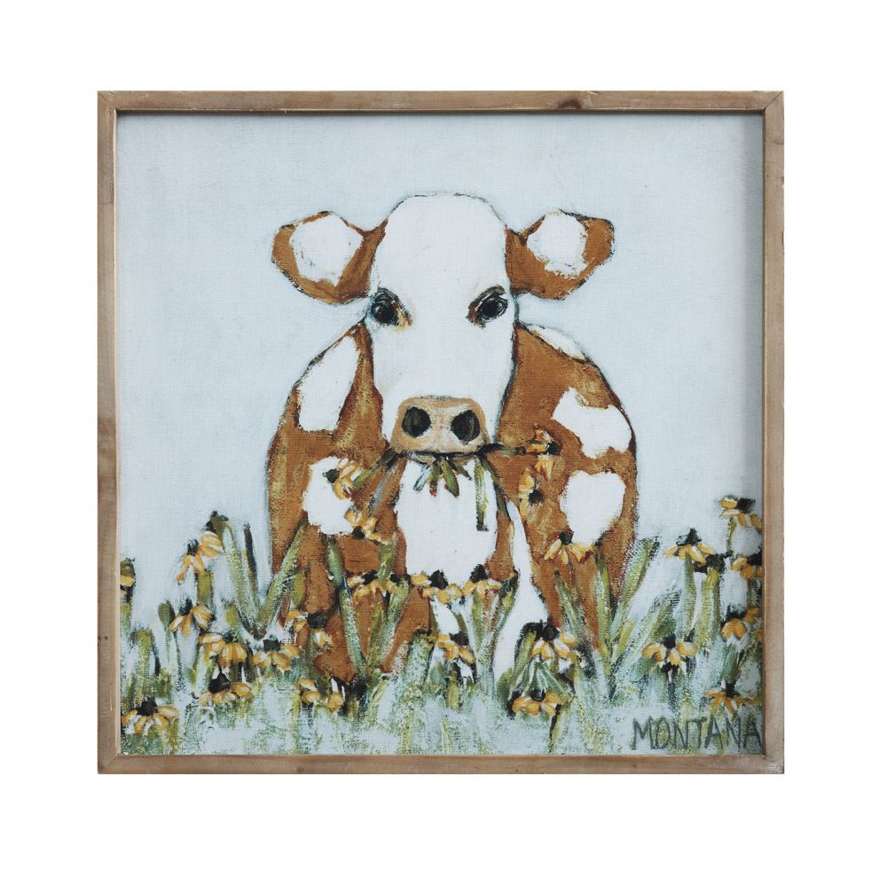 Cow Canvas with frame