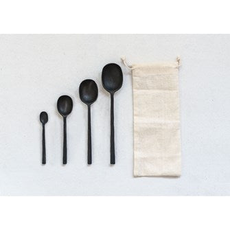 Black Aluminum Spoons