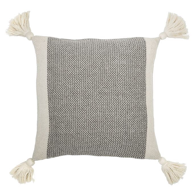 18” Cotton Pillow with Tassels