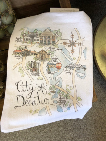 City of Decatur Tea Towel