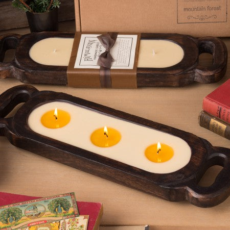 Wooden Candle Tray 19"