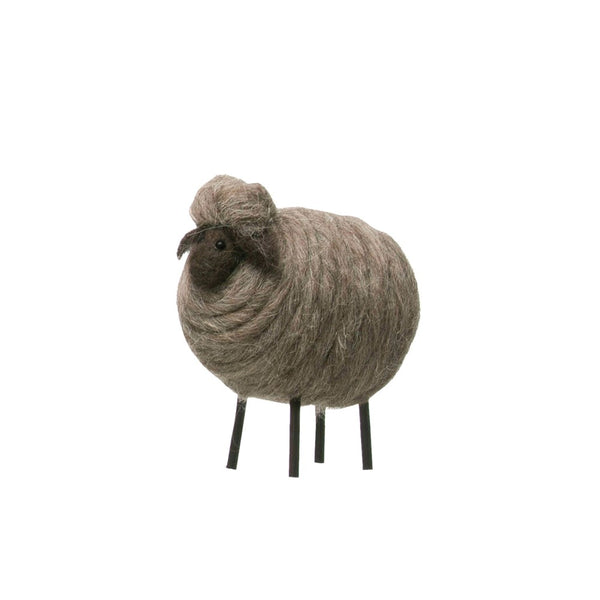 Wool Felt Sheep, Grey